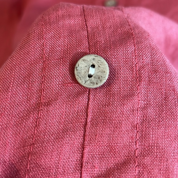 Terzo Millennio linen dress sleeveless size M salmon made in Italy - Picture 4 of 12